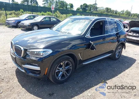2021 BMW X3 xDrive30I из США, поврежденный, VIN 5UXTY5C00M9F41888
